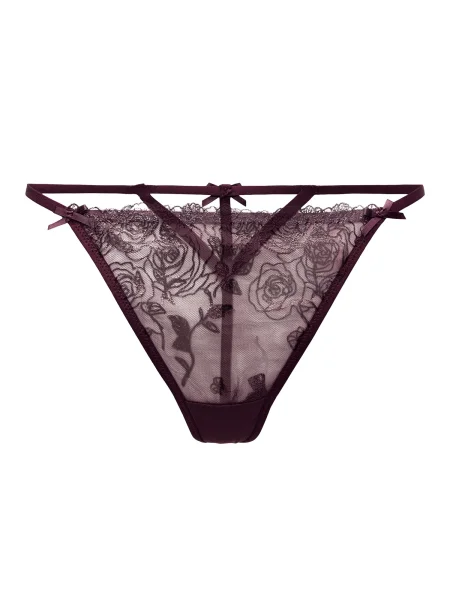 Hunkemöller Tanga HOLLIE burgundy roșu