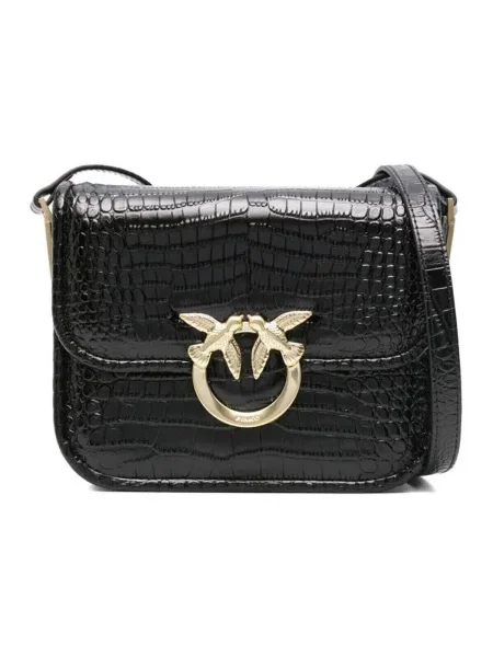 Geanta de piele Pinko negru