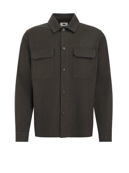 WE Fashion Přechodná bunda tmavě hnědá