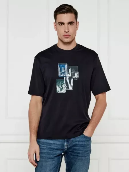Armani Exchange Póló kék