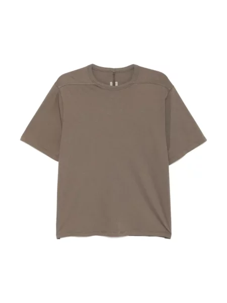 Koszulka Rick Owens z krótkim rękawem casual brązowa