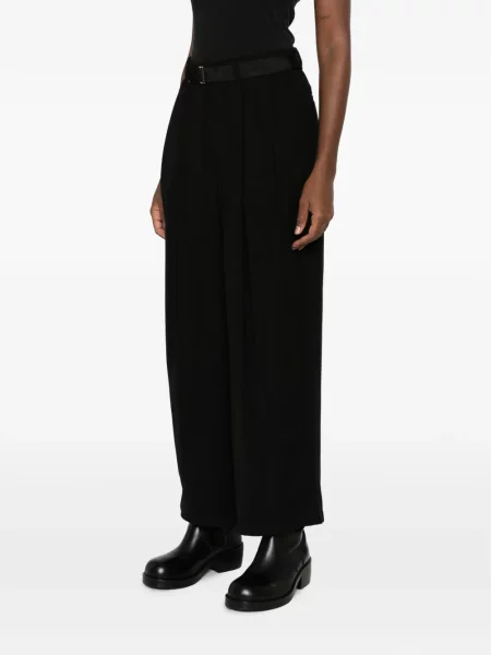 Cu centură pantaloni Sacai negru