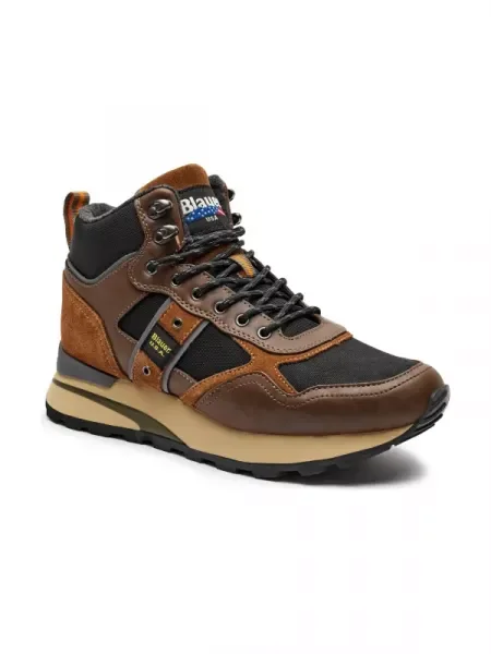 BLAUER Ghete de trekking cu adaos de piele maro