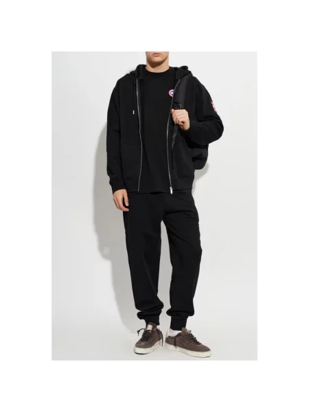 Spodnie dresowe Canada Goose frotte czarne