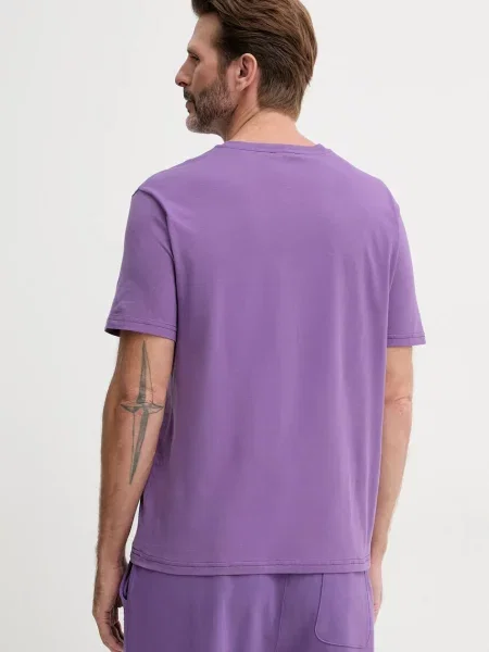 Футболка United Colors Of Benetton с принтом фиолетовая