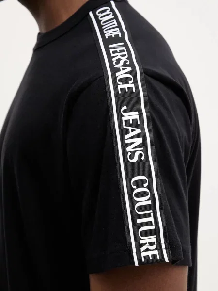 Футболка Versace Jeans Couture з принтом чорний