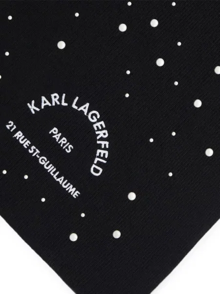 Fular Karl Lagerfeld cu perle negru