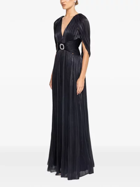 Rochie maxi Nissa din șifon negru