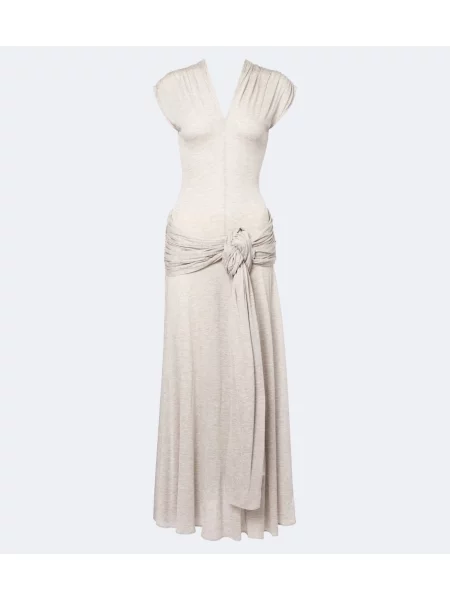 Rochie midi Jw Anderson din jerseu drapată gri