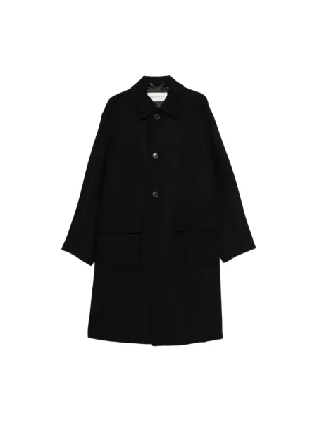 Płaszcz Dries Van Noten wełniany czarny