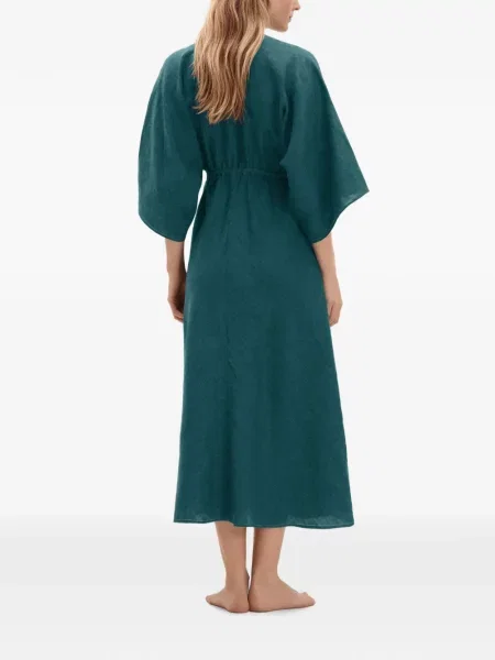Rochie maxi Eres cu decolteu în V verde