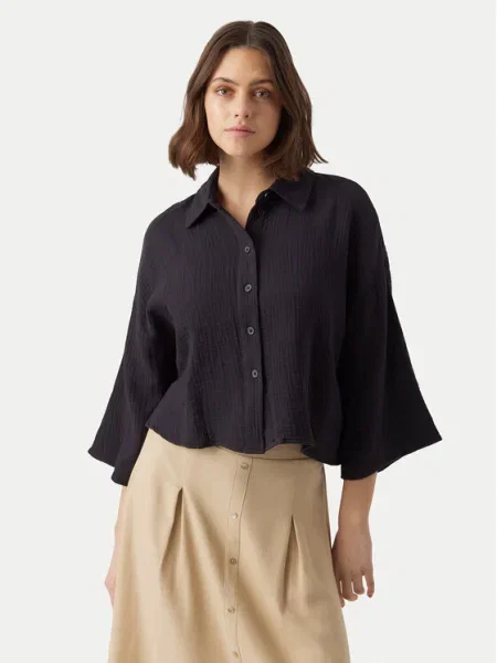 Vero Moda Cămașă Natali negru
