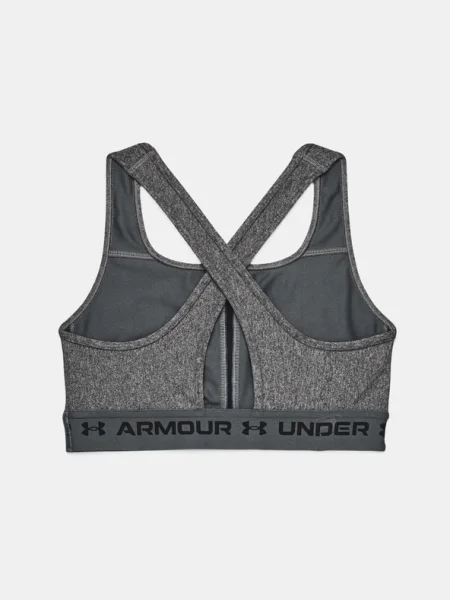 Сутиен Under Armour Crossback Mid Heather Bra Grey XS сиво
