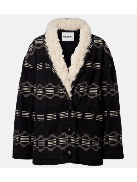 Geacă Marant Etoile din jacard negru