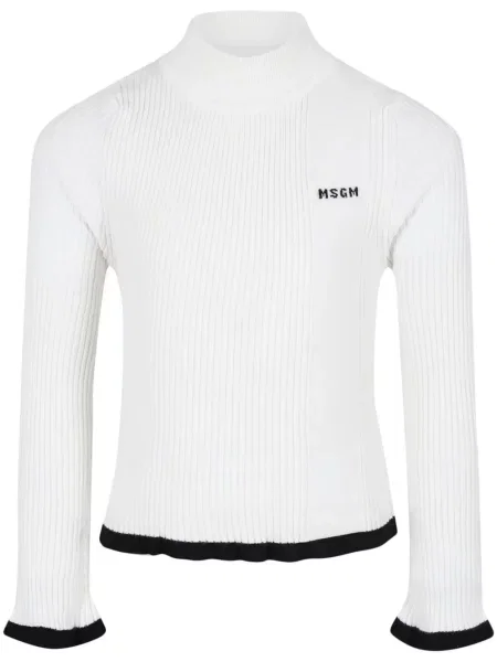 Sweter dziecięcy Msgm biały