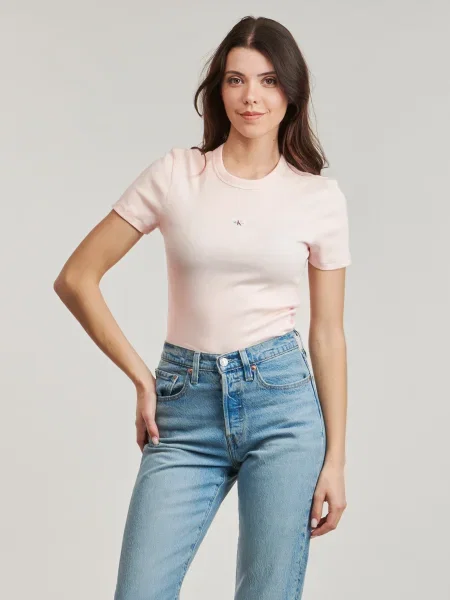 Tričko Calvin Klein Jeans ružová