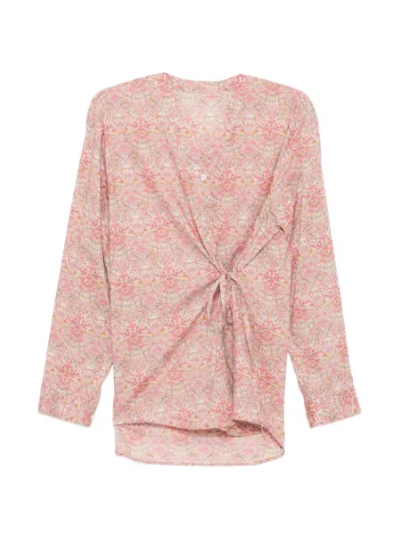 Bluză Jnby cu model floral cu imagine roz