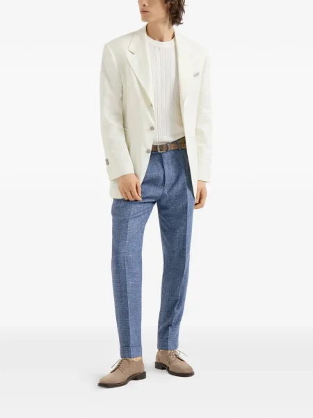 Pulover Brunello Cucinelli alb