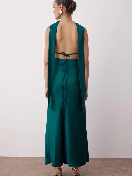 Trendyol Rochie de seară petrol verde