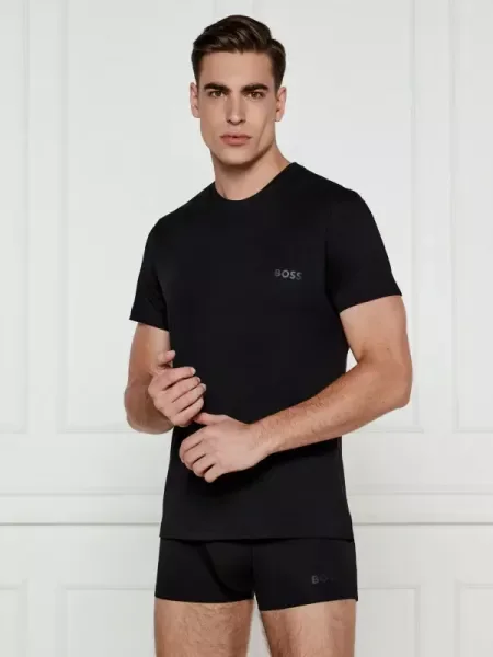 BOSS BLACK Tricou Holiday Set TS+Trunk negru