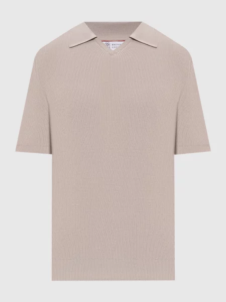 Футболка Brunello Cucinelli бежевая