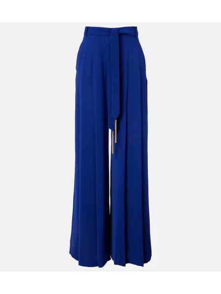 Pantaloni Max Mara plisate albastru