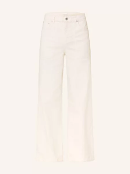 Oui Jeansy Wide Leg grau