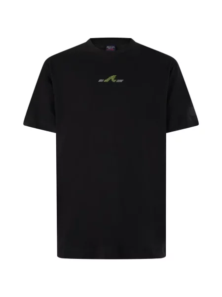 Scurt tricou Paul & Shark cu imagine negru