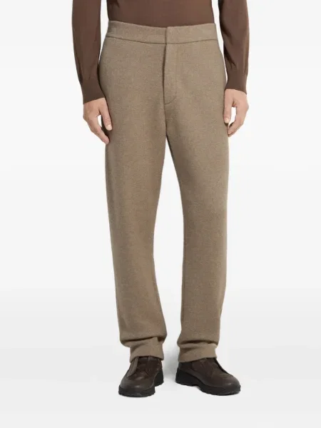 Кашмирени панталон Zegna кафяво