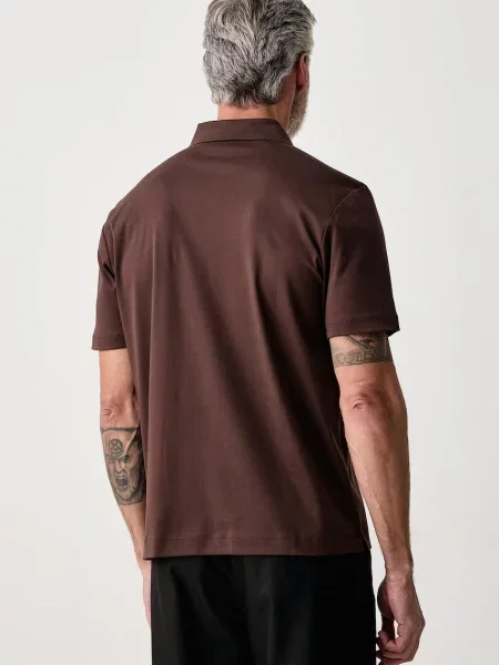 BOSS T-shirt C-Parris 01 brązowa