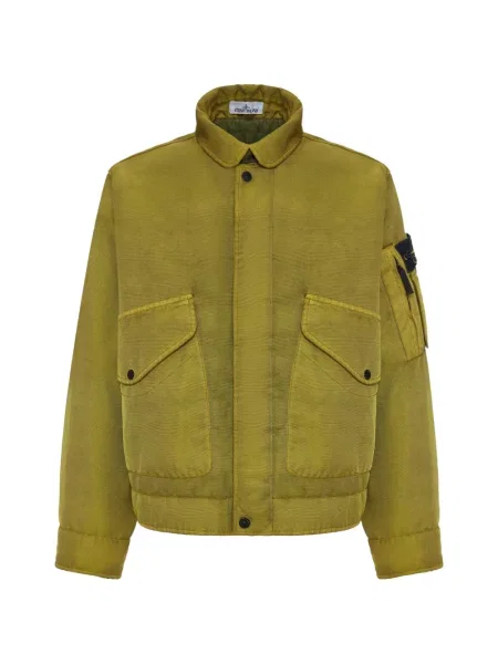 Geacă Stone Island cu strasuri verde