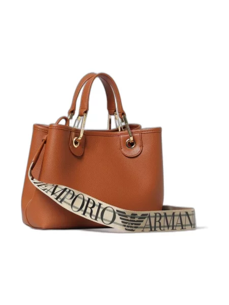 Shopperka Emporio Armani brązowa