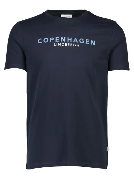 Lindbergh Tricou Copenhagen albastru marin / albastru deschis alb