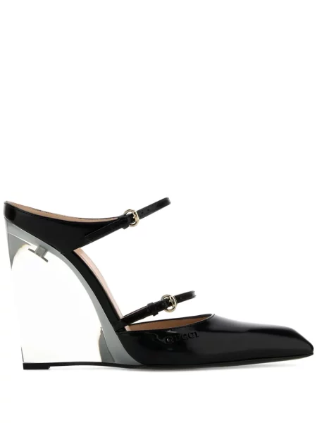 Papuci tip mules Gucci negru