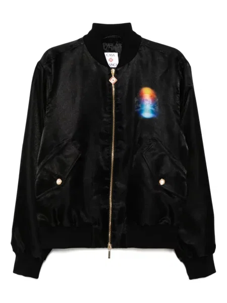 Яке тип бомбър Casablanca с градиентным принтом черно