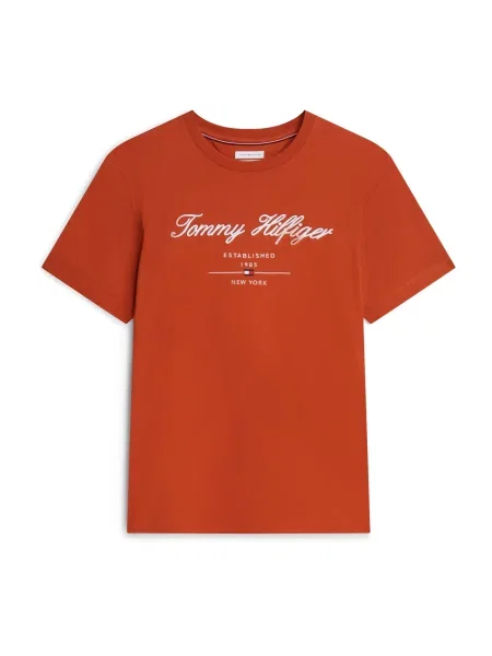 TOMMY HILFIGER Tricou roși aprins alb