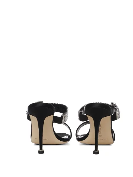 Papuci tip mules Manolo Blahnik negru