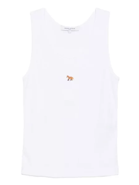 Haftowana podkoszulka Maison Kitsune biała