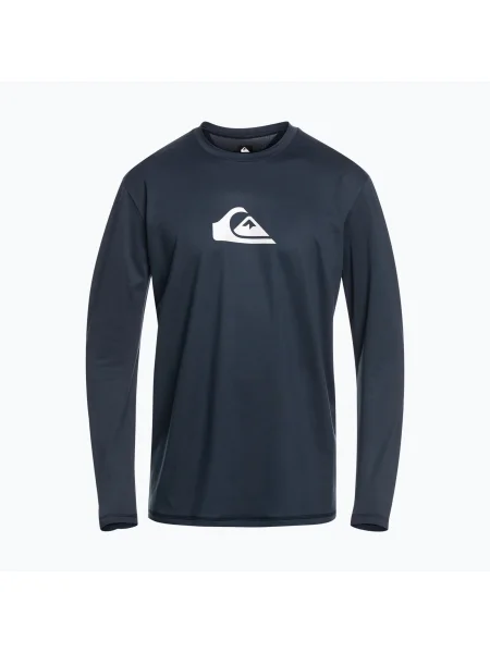 Longsleeve de înot pentru bărbați Quiksilver Solid Streak navy blazer/white alb