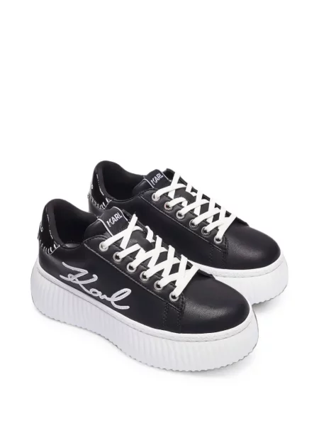 Sneakerși Karl Lagerfeld cu platformă negru