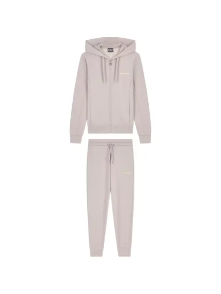 Pantaloni Ea7 Emporio Armani cu autograf gri
