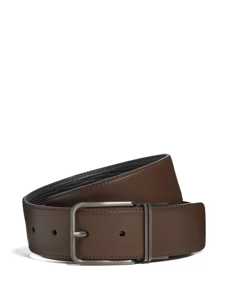 Curea Zegna din piele reversibilă maro