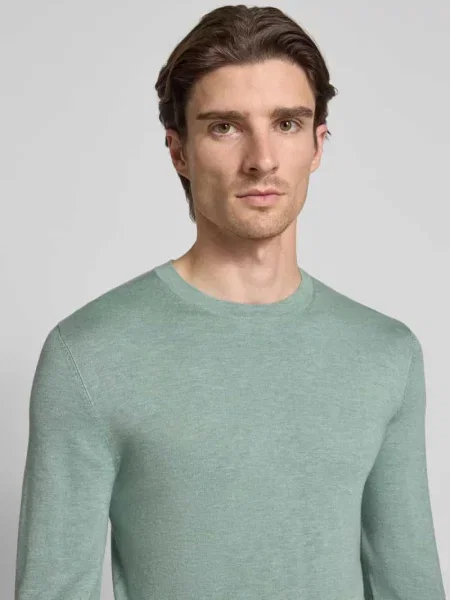 Sweter z dzianiny z prążkowanymi wykończeniami Mcneal