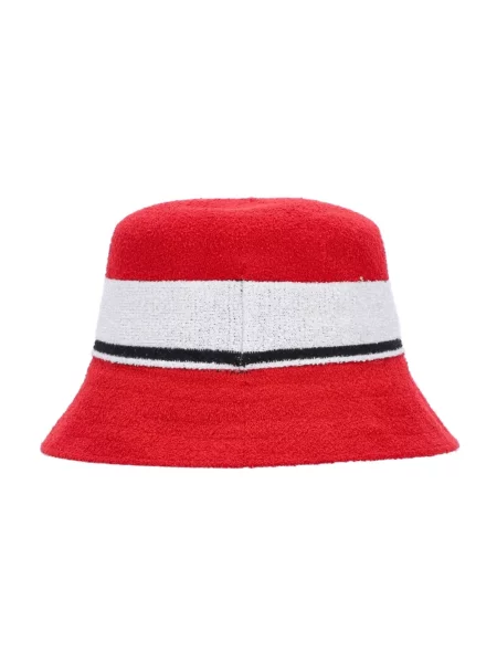 Pasek Kangol w paski z paskiem czerwony