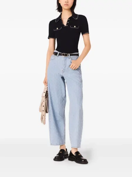 Top Maje negru