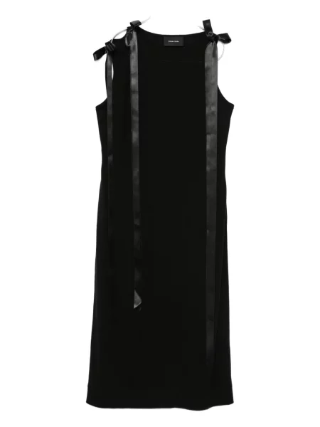 Sukienka midi Simone Rocha z kokardką do kolan garniturowa czarna