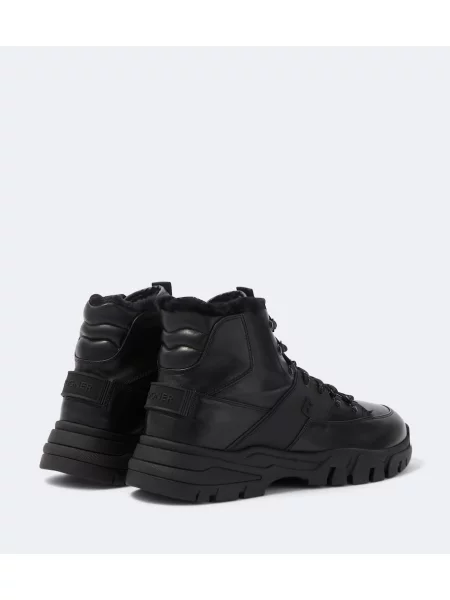 Botine Bogner din dantelă negru