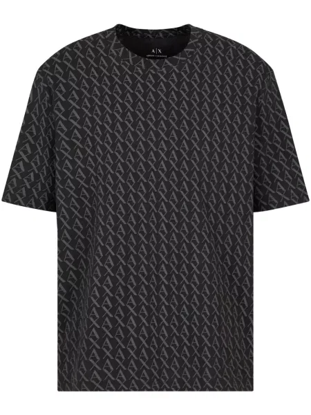 Tricou Armani Exchange cu imagine negru