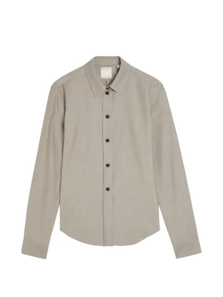 Lung cămașă Calvin Klein Collection melange gri
