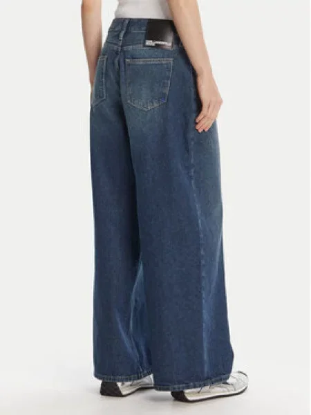 Karl Lagerfeld Jeans Jeans hlače Wide Leg modra